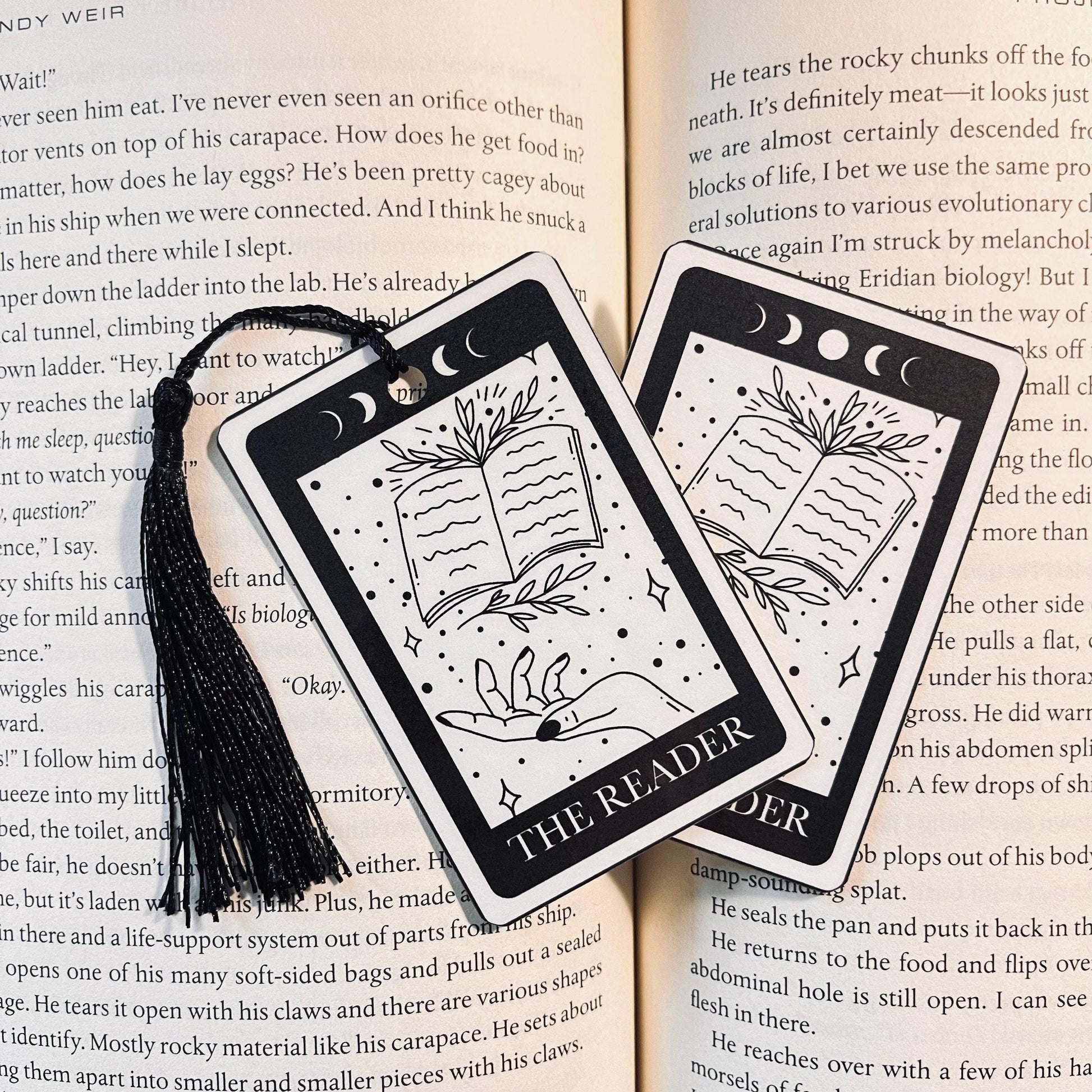 Tarot Card Bookmark: Gothic Reading Accessory (Handmade) bookmark by Magic & Meaning