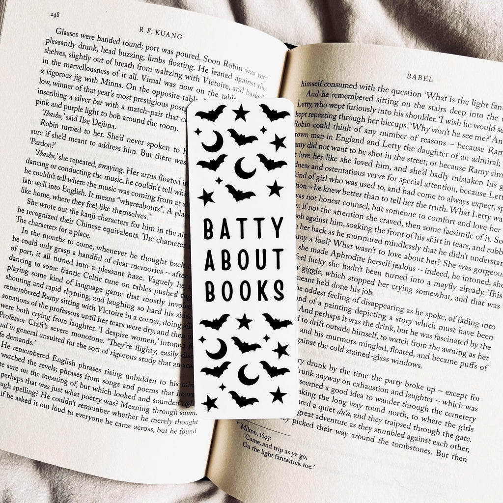 Bat Bookmark: Halloween Style for Book Lovers (Handmade Cardstock) bookmark by Magic & Meaning