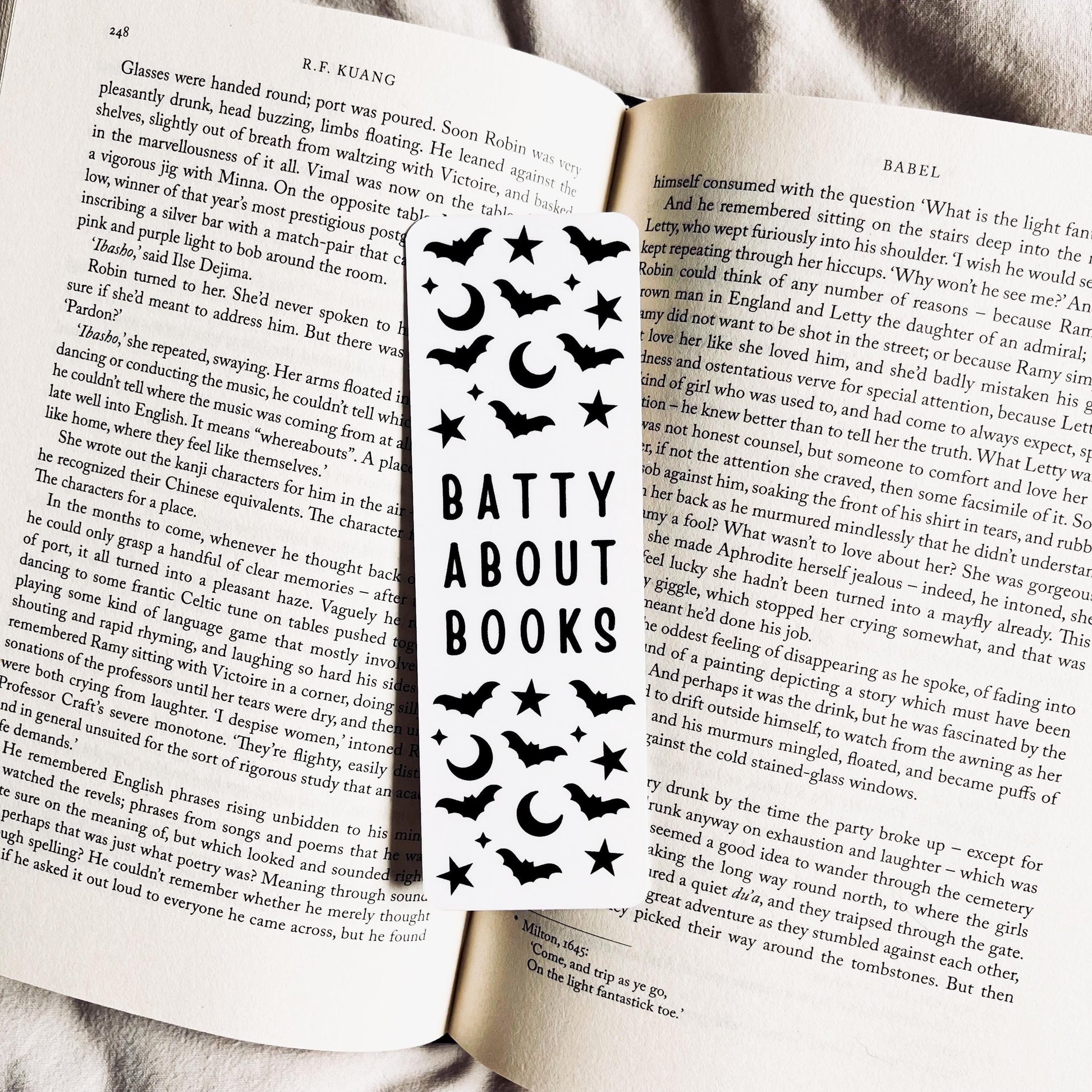 Bat Bookmark: Halloween Style for Book Lovers (Handmade Cardstock) bookmark by Magic & Meaning