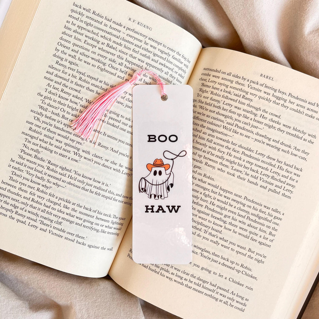 Halloween Cowgirl Ghost Bookmark, Cute Spooky Style bookmark by Magic & Meaning