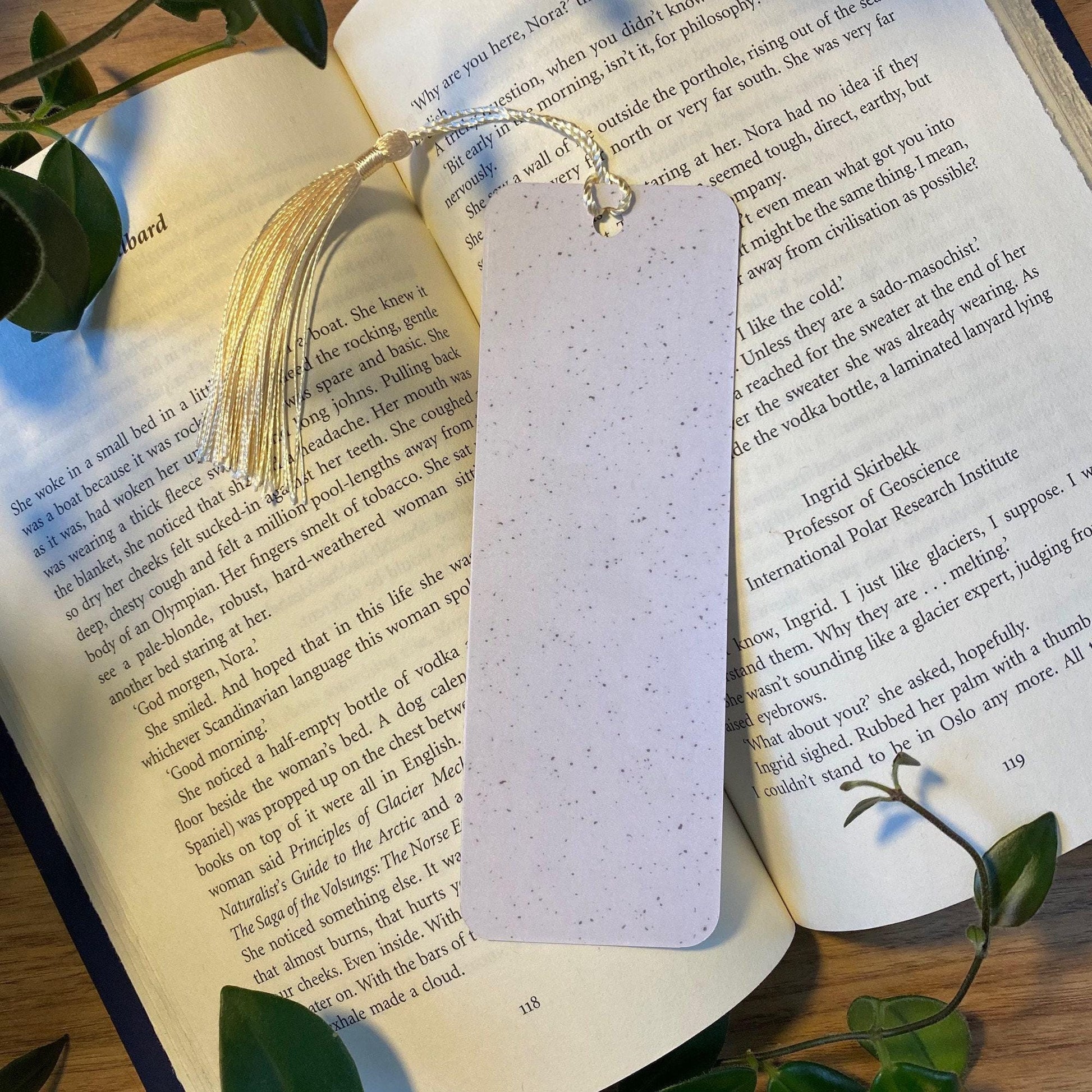 Book Lover Gift Bookmark: Handmade Laminated Cardstock - Funny Literary Design bookmark by Magic & Meaning