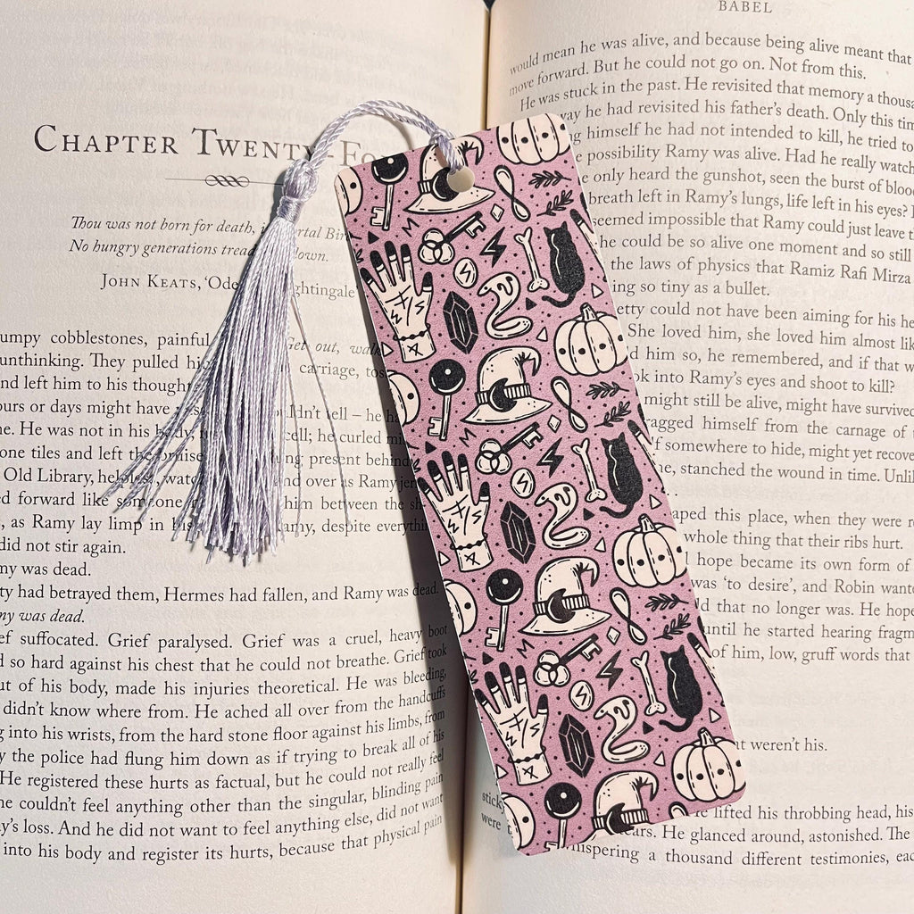 Mystic Gothic Bookmark - Handmade, Laminated bookmark by Magic & Meaning