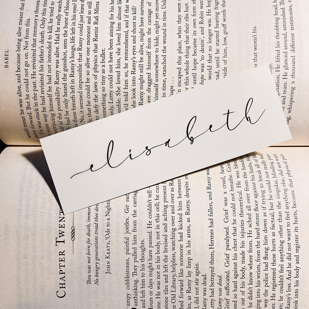 Personalized Bookmark for Readers - Custom Name with Tassel bookmark by Magic & Meaning