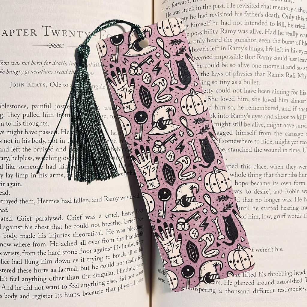 Mystic Gothic Bookmark - Handmade, Laminated bookmark by Magic & Meaning