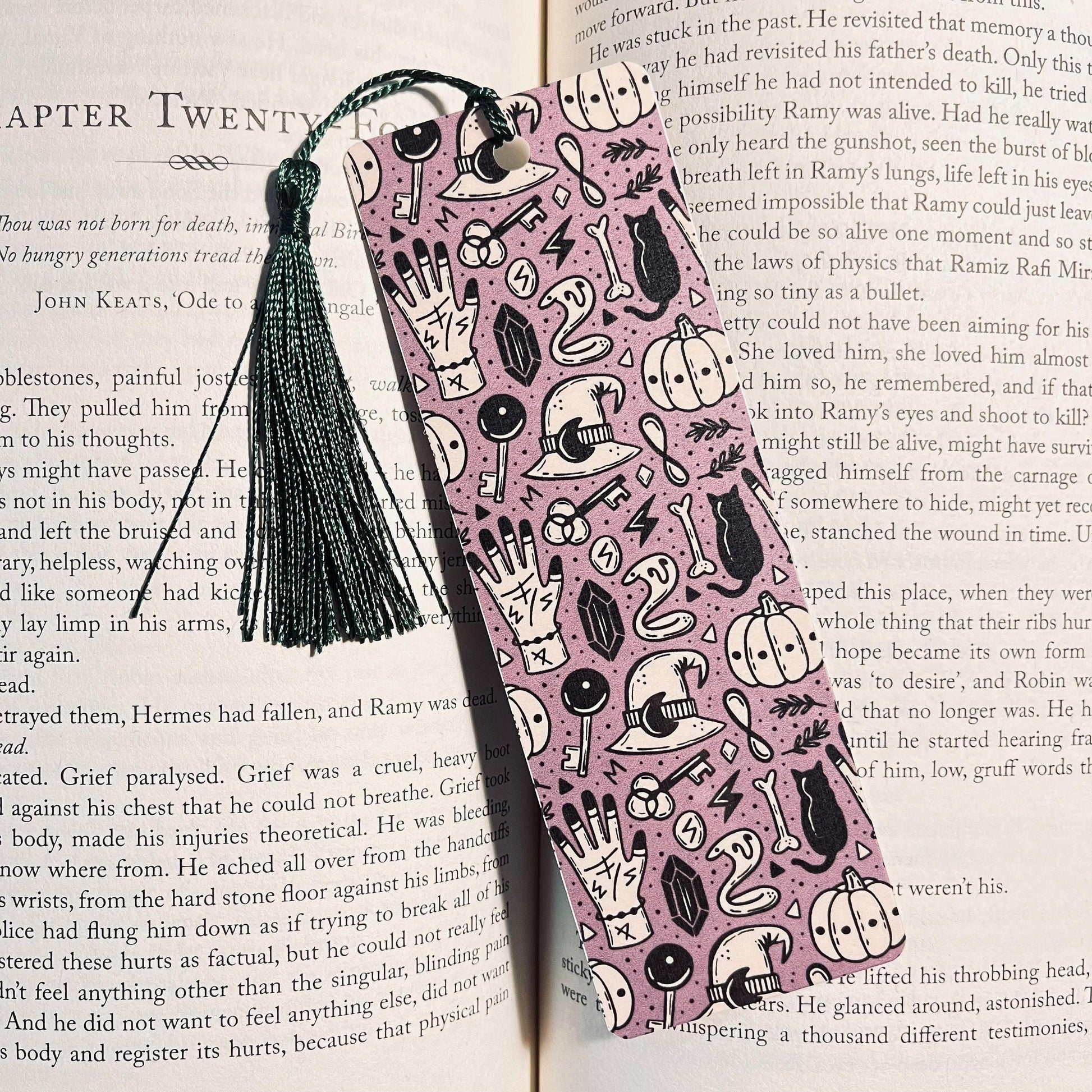 Mystic Gothic Bookmark - Handmade, Laminated bookmark by Magic & Meaning