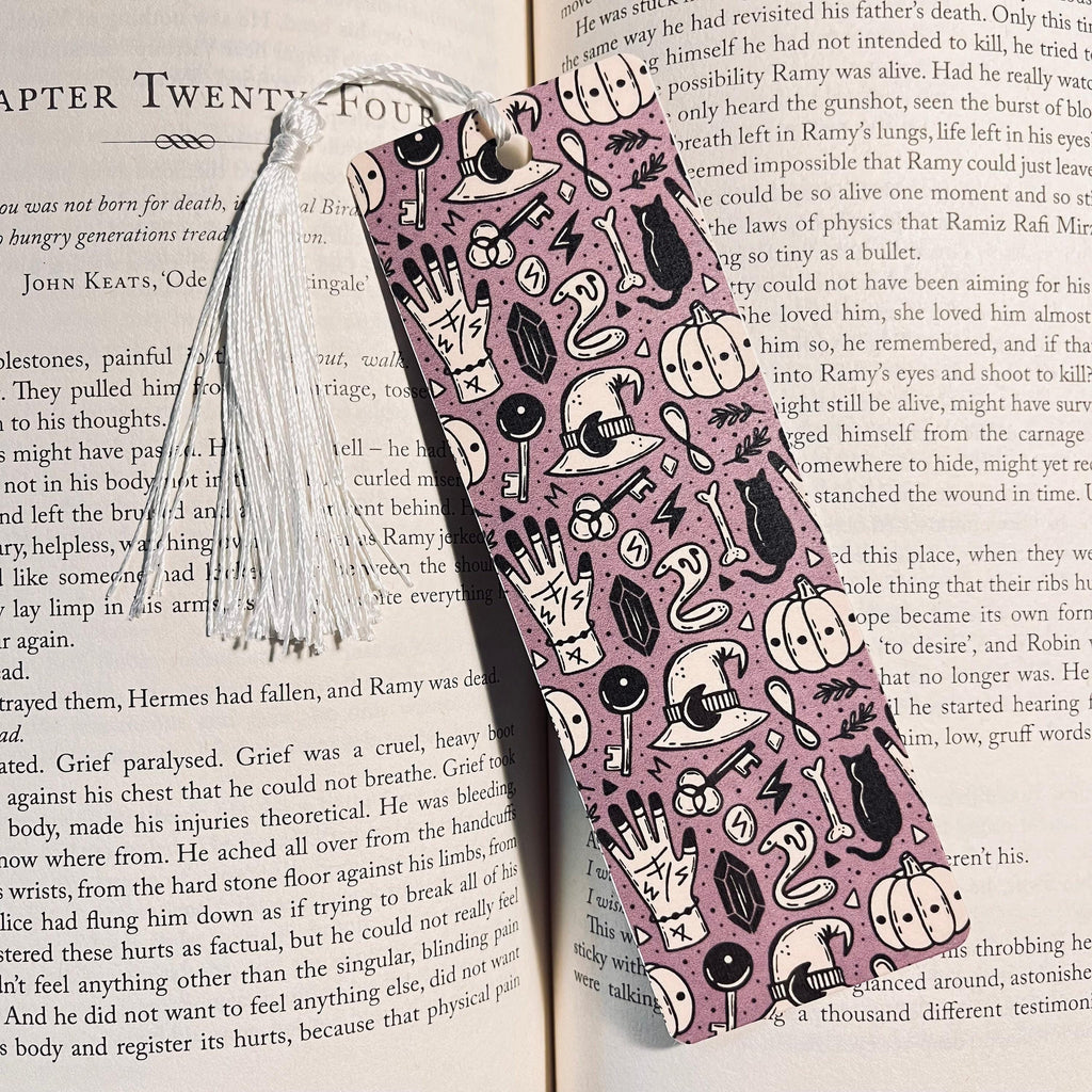 Mystic Gothic Bookmark - Handmade, Laminated bookmark by Magic & Meaning