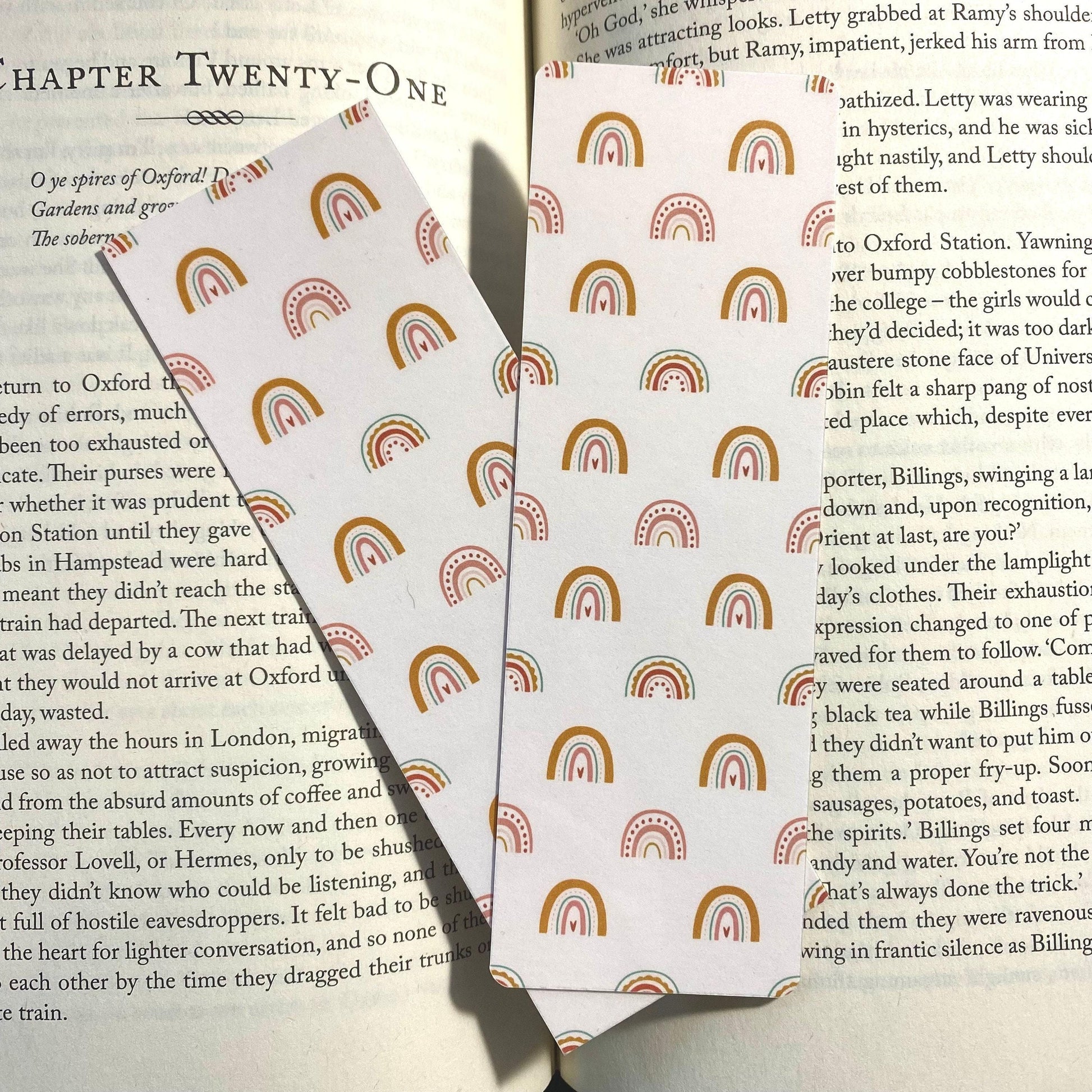 Boho Rainbow Bookmark - Laminated with Bright Tassel bookmark by Magic & Meaning
