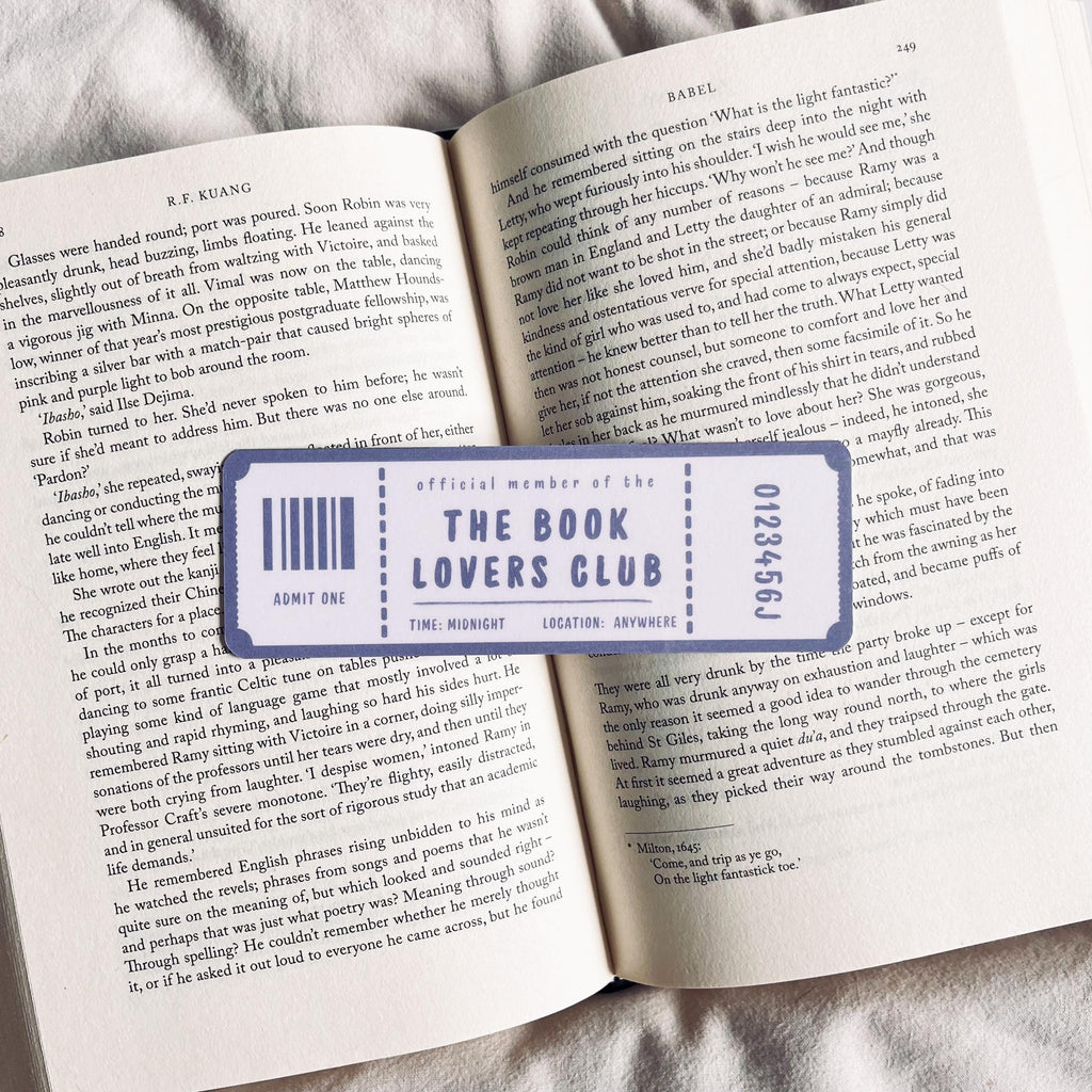 Ticket Bookmark: Book Lover Gift (Handmade with Tassel) bookmark by Magic & Meaning