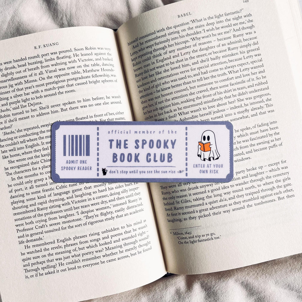 Halloween Bookmark: Spooky Book Club Design - Funny Reader Gift bookmark by Magic & Meaning