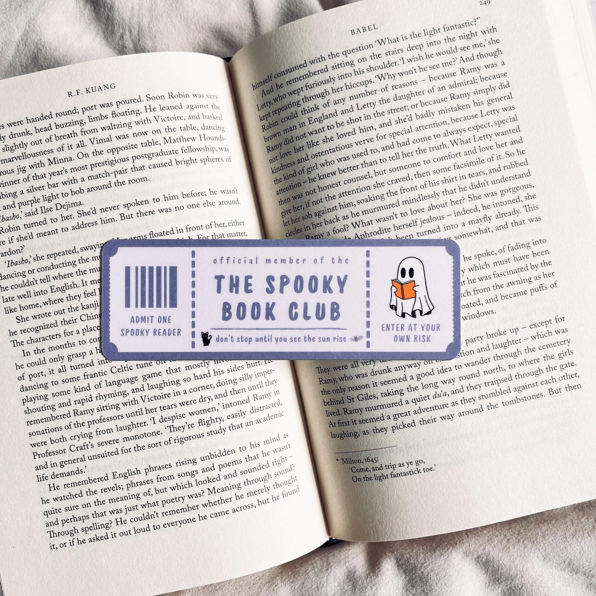 Halloween Bookmark: Spooky Book Club Design - Funny Reader Gift bookmark by Magic & Meaning