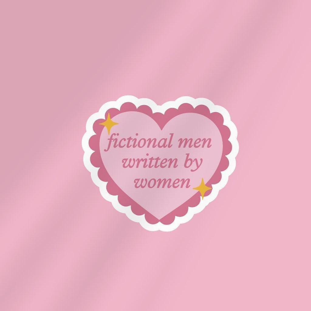 Fictional Men Written By Women Kindle Sticker: Book Lover Vinyl Decal sticker by Magic & Meaning