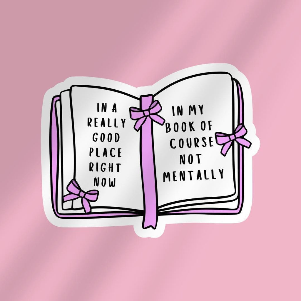 Funny "In A Really Good Place Right Now" Kindle Sticker: sticker by Magic & Meaning