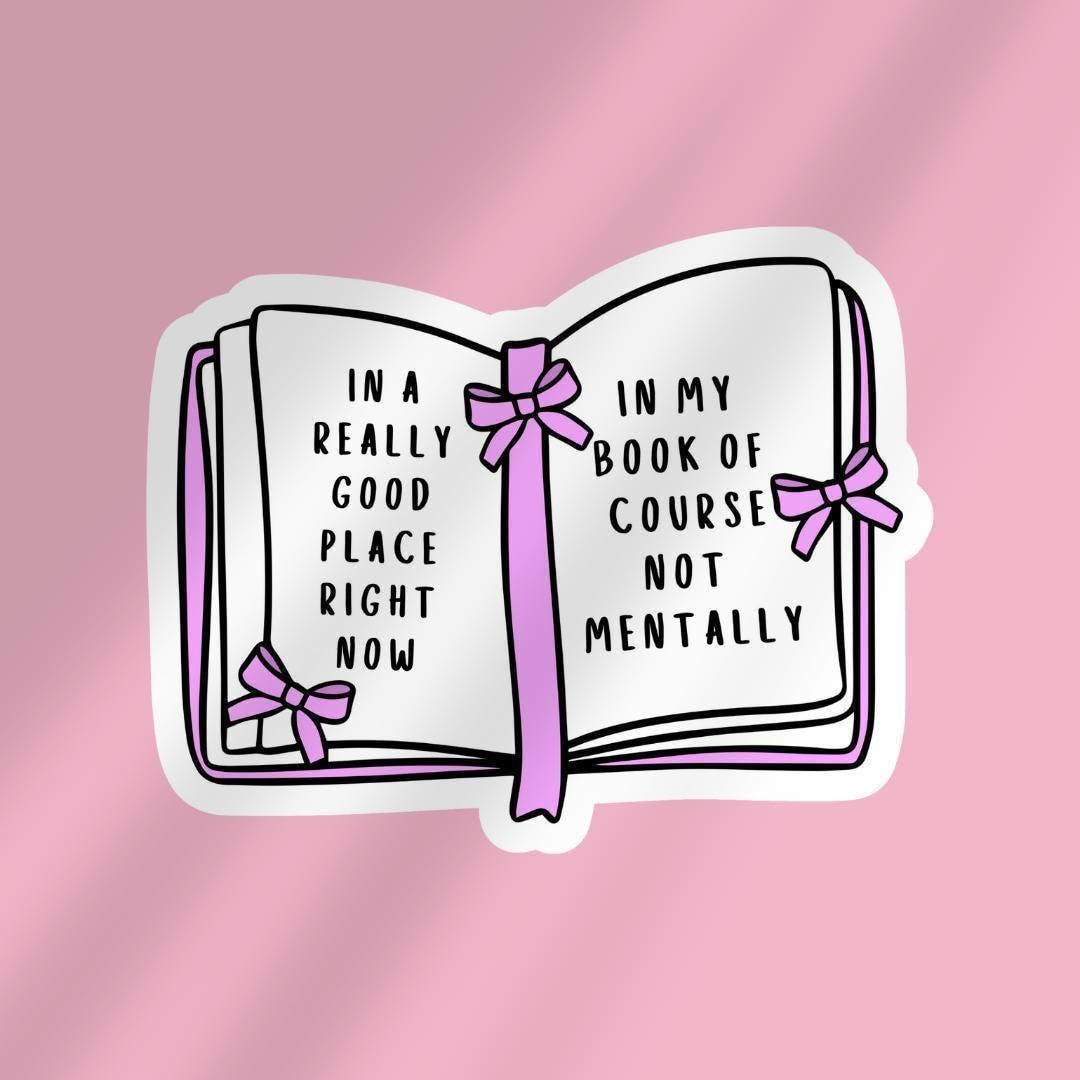 Funny "In A Really Good Place Right Now" Kindle Sticker: sticker by Magic & Meaning