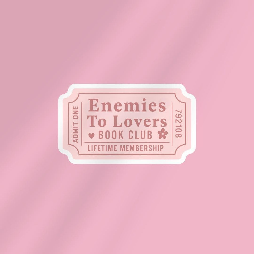 Enemies to Lovers Book Club Kindle Sticker: Bookish E-Reader Decal sticker by Magic & Meaning