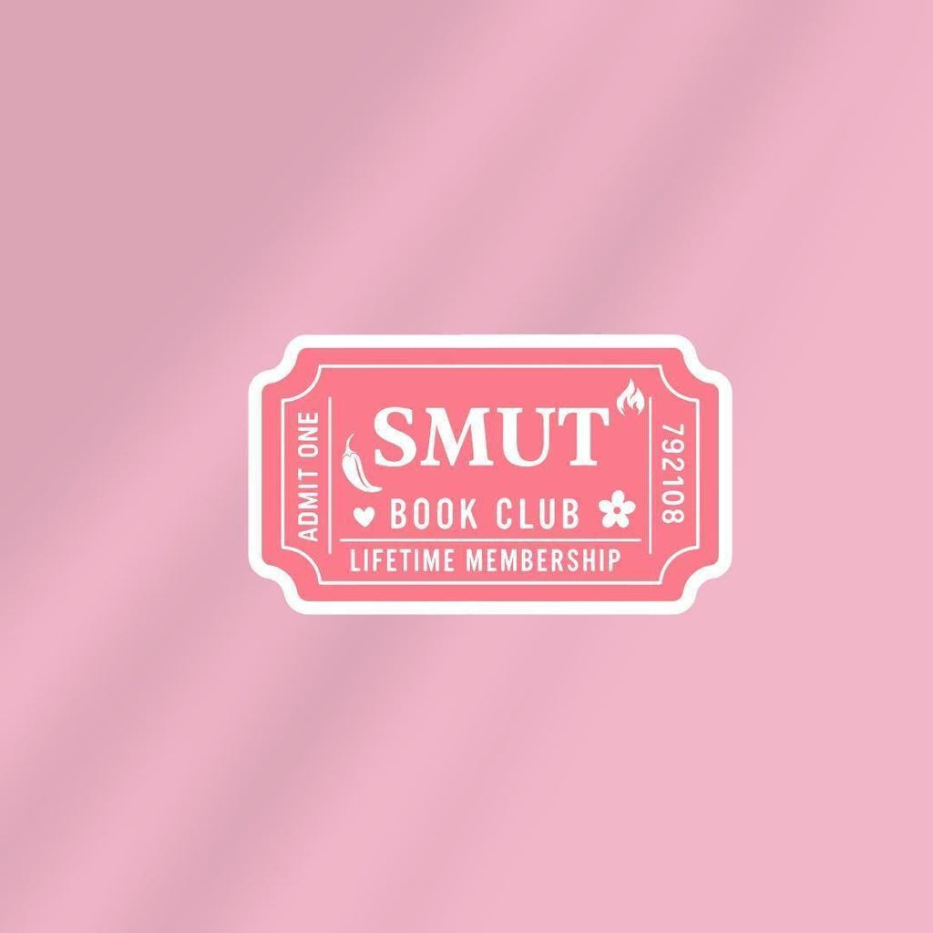 Smut Lover Book Club Kindle Sticker: Bookish E-reader Vinyl Decal sticker by Magic & Meaning