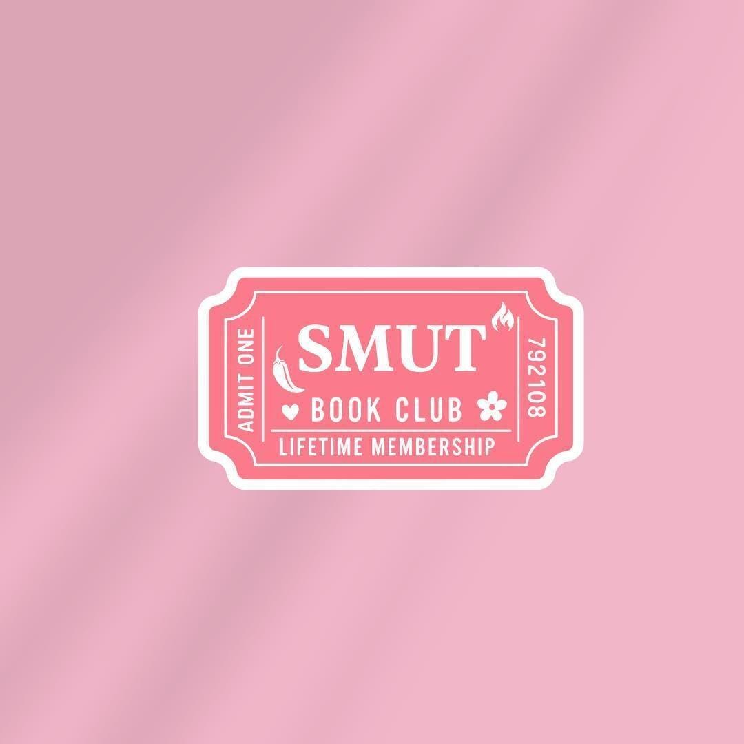 Smut Lover Book Club Kindle Sticker: Bookish E-reader Vinyl Decal sticker by Magic & Meaning