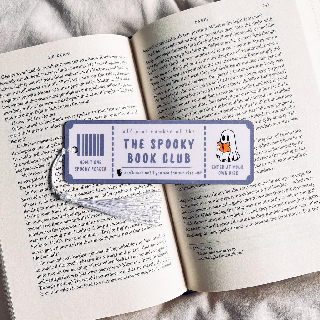 Halloween Bookmark: Spooky Book Club Design - Funny Reader Gift bookmark by Magic & Meaning