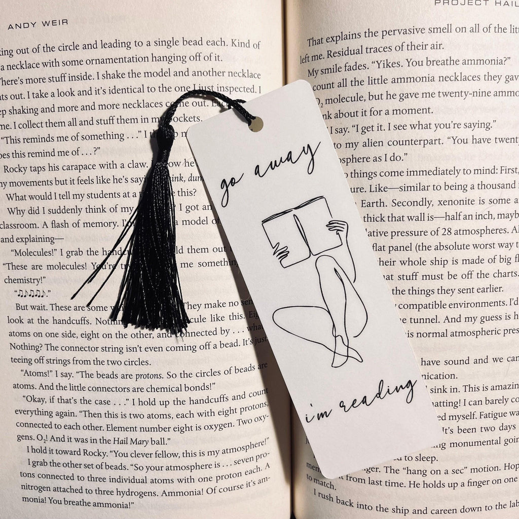 Funny Book Lover Bookmark - Sarcastic Reading Quote bookmark by Magic & Meaning