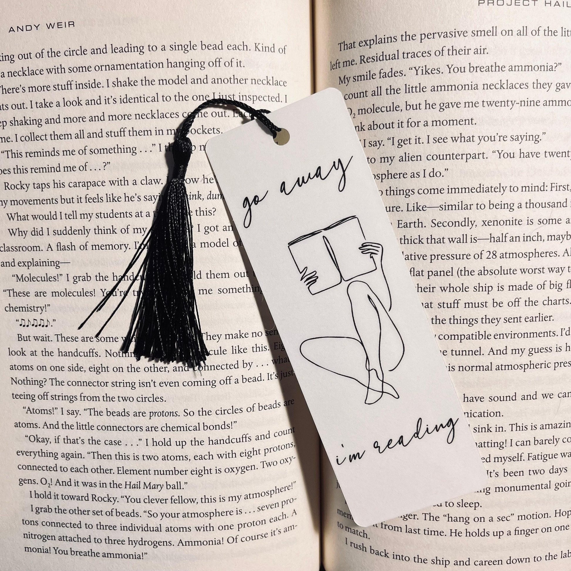 Funny Book Lover Bookmark - Sarcastic Reading Quote bookmark by Magic & Meaning