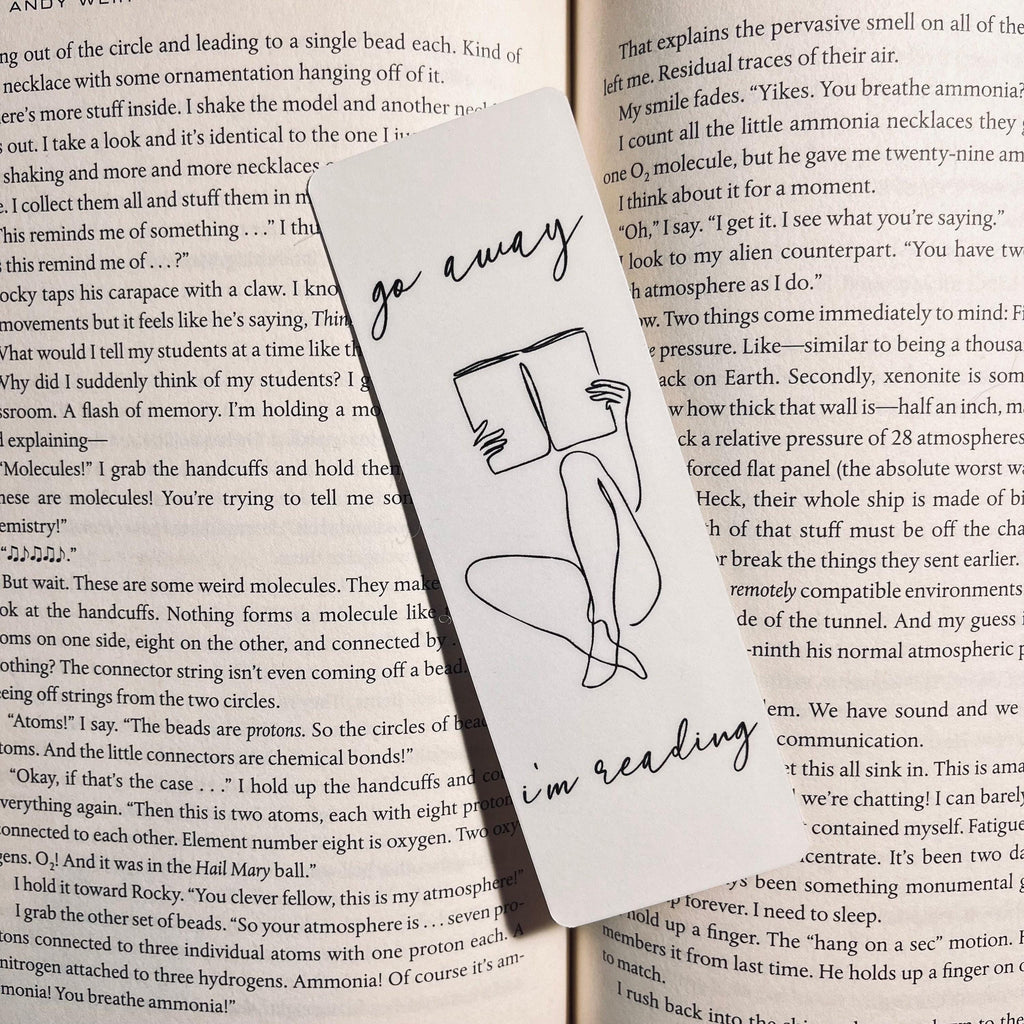 Funny Book Lover Bookmark - Sarcastic Reading Quote bookmark by Magic & Meaning