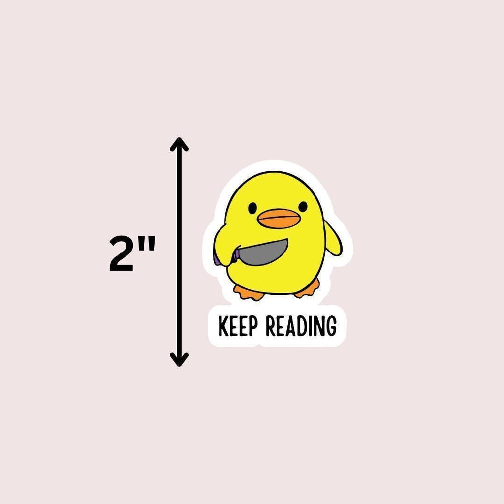Duck With Knife Kindle Sticker: sticker by Magic & Meaning