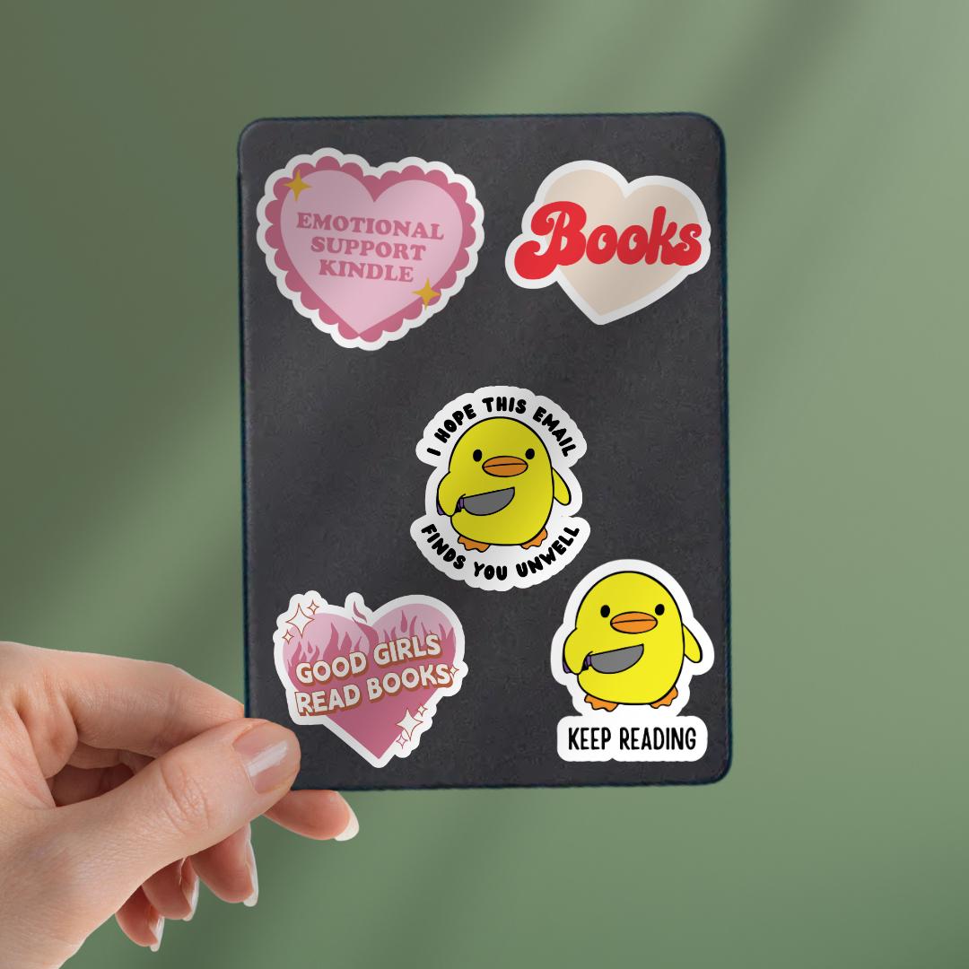Funny Duck Knife Meme Sticker: I Hope This Email Finds You Unwell sticker by Magic & Meaning