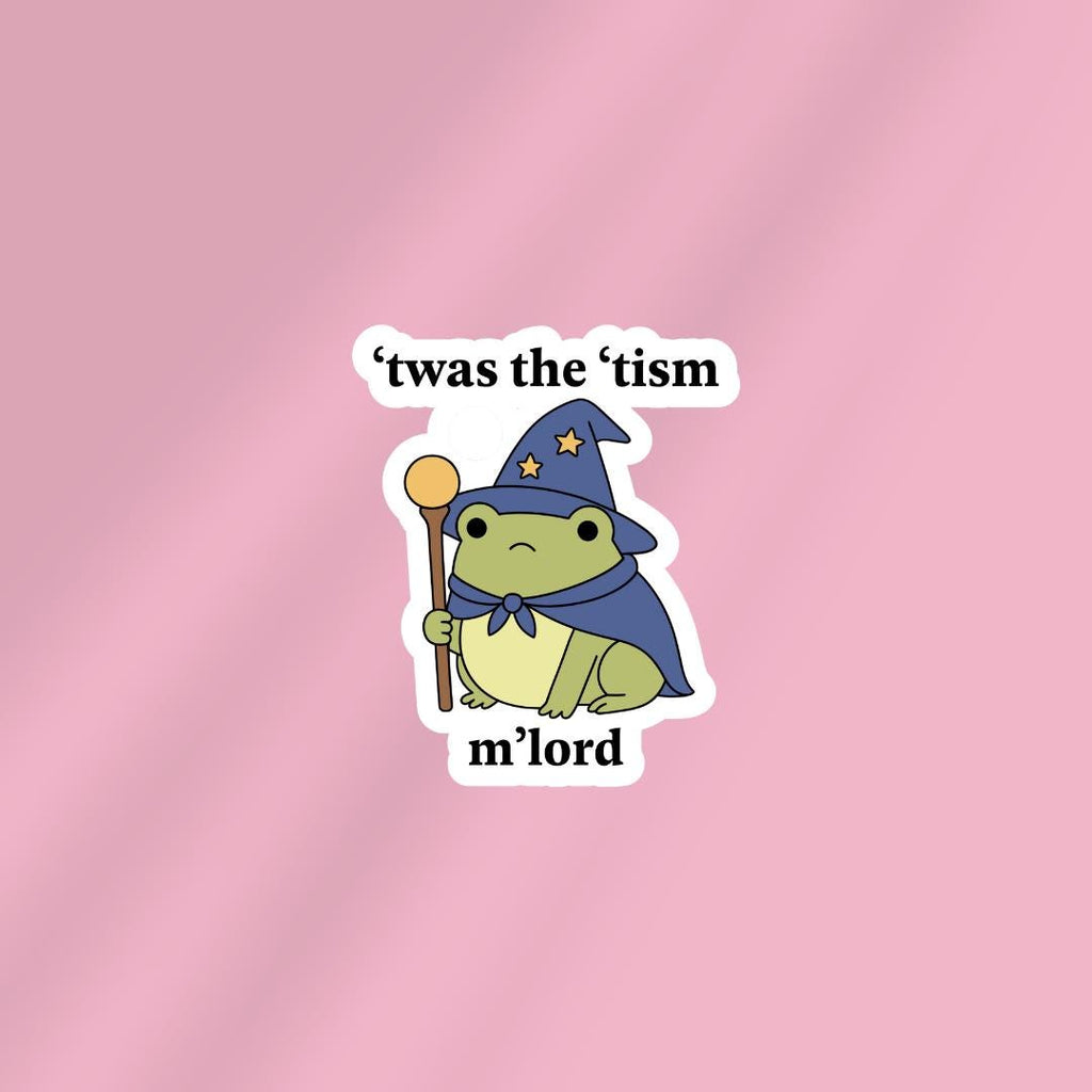 Funny Autism Kindle Sticker: Twas The Tism Sticker sticker by Magic & Meaning