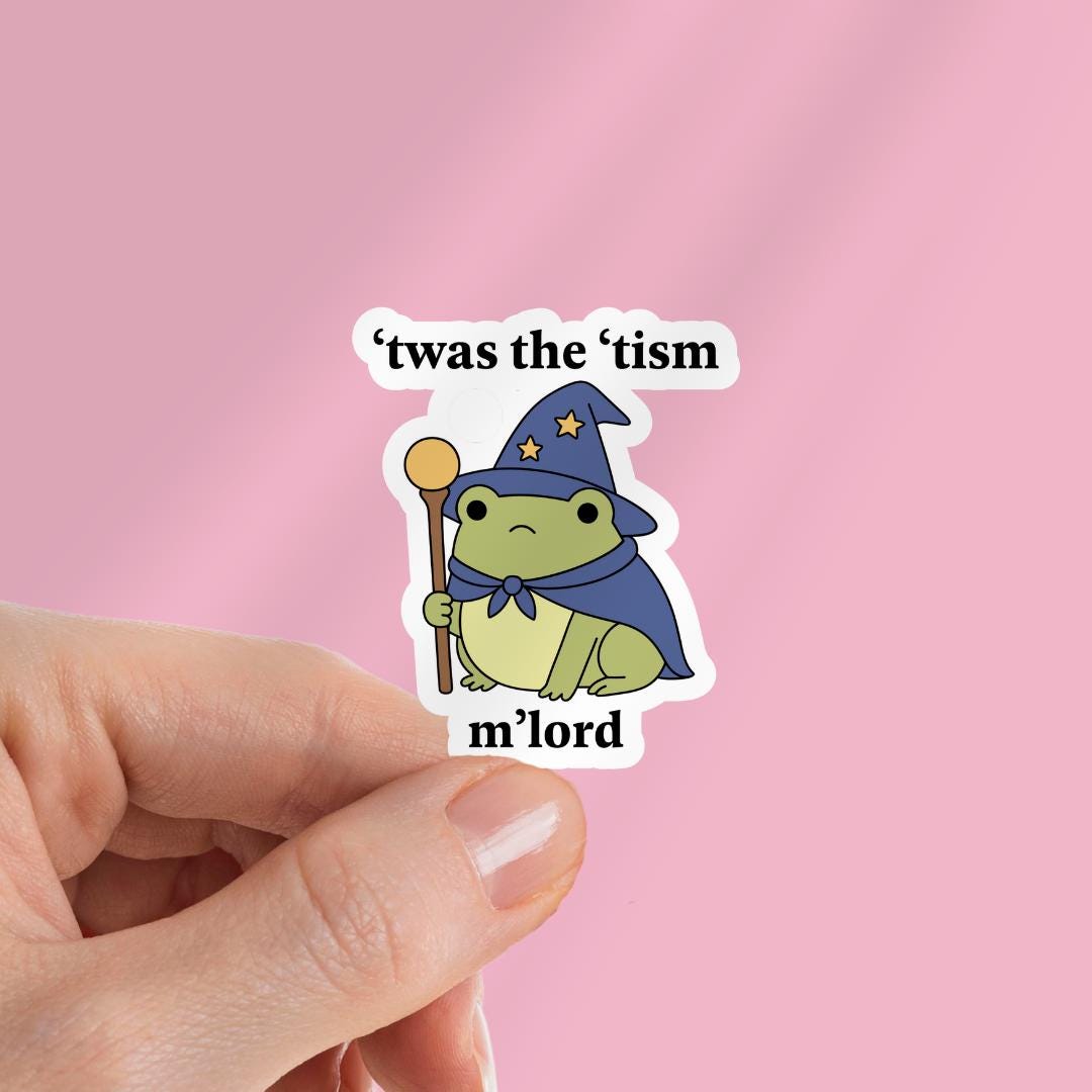 Funny Autism Kindle Sticker: Twas The Tism Sticker sticker by Magic & Meaning