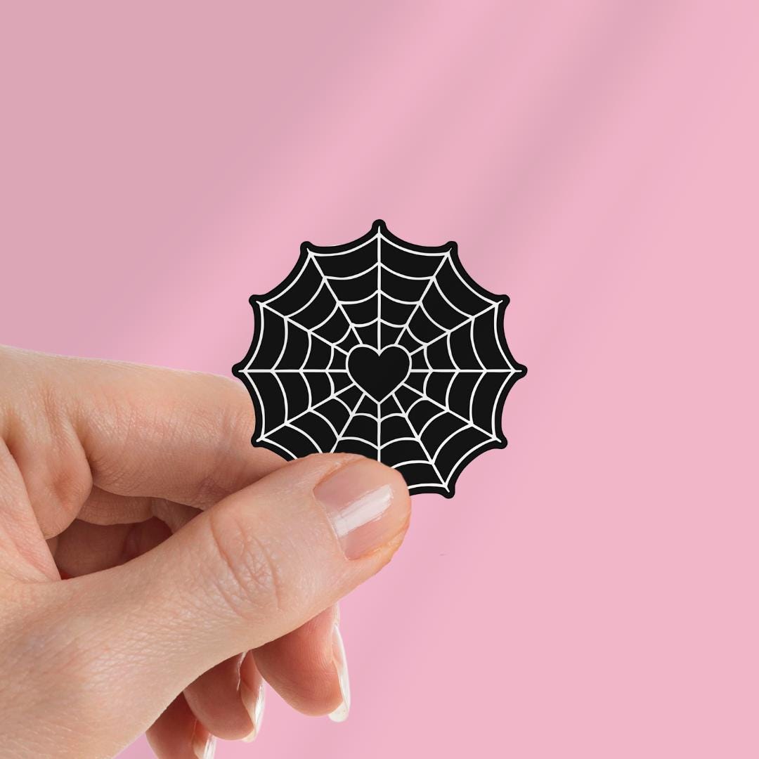 Goth Spiderweb Kindle Sticker: Halloween Sticker sticker by Magic & Meaning