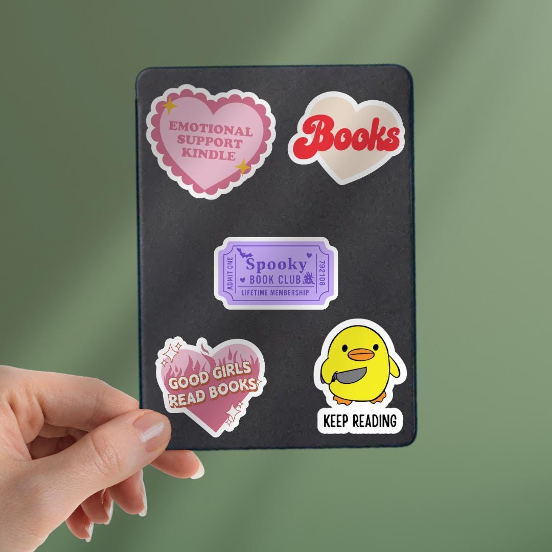 Spooky Book Club Ticket Kindle Sticker: Halloween Bookish Sticker sticker by Magic & Meaning