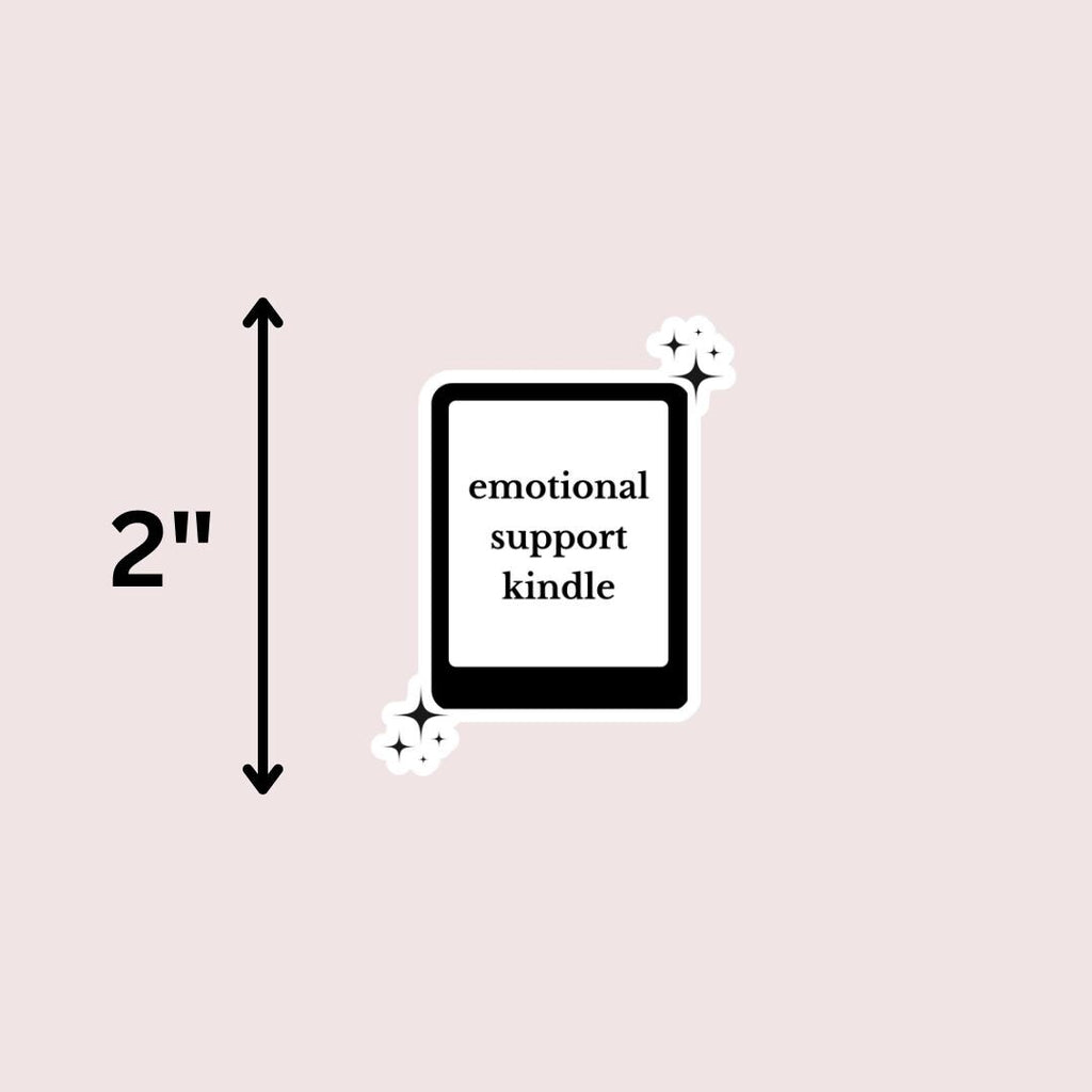 Emotional Support Kindle Sticker: Book Sticker For Reader sticker by Magic & Meaning