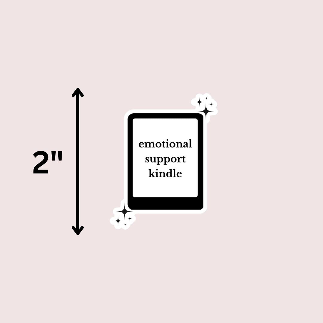 Emotional Support Kindle Sticker: Book Sticker For Reader sticker by Magic & Meaning