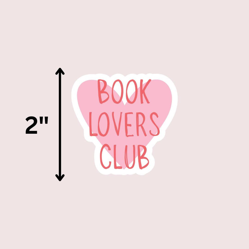 Book Lovers Club Kindle Sticker: Pink Heart - Girly Laptop Decal sticker by Magic & Meaning