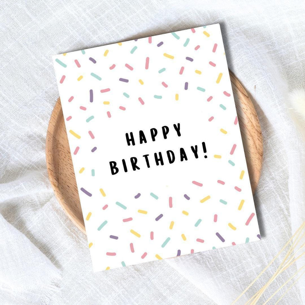 Confetti Birthday Card - rude and funny Father’s Day card by Northern Wind Creative