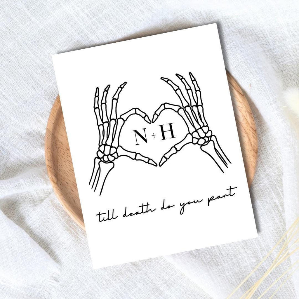 Personalized Wedding Card - rude and funny wedding card by Northern Wind Creative