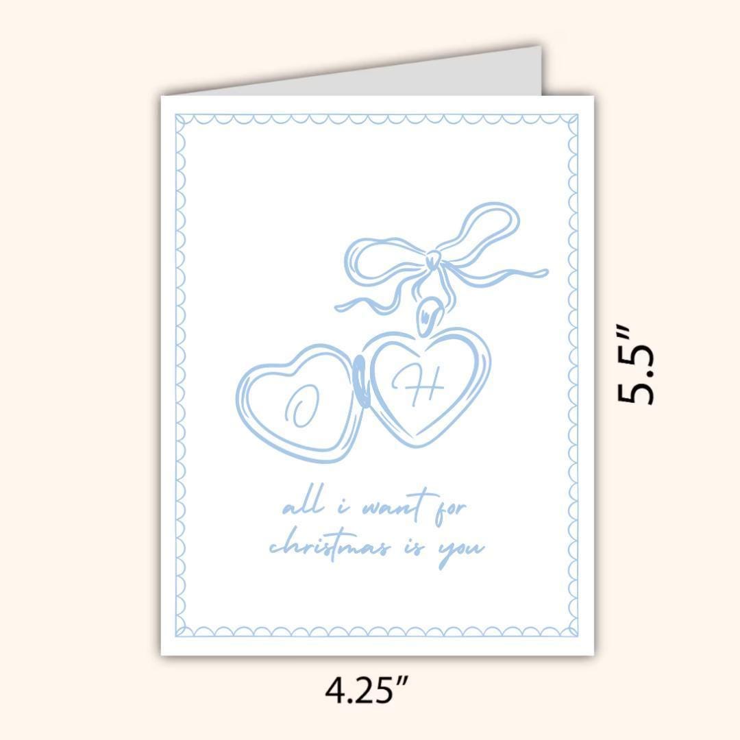 Personalized Christmas Card for Spouse - rude and funny Christmas card by Northern Wind Creative