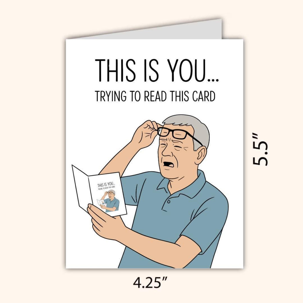Funny Birthday Card for Dad: Relatable Joke Greeting Card - rude and funny Father’s Day card by Northern Wind Creative