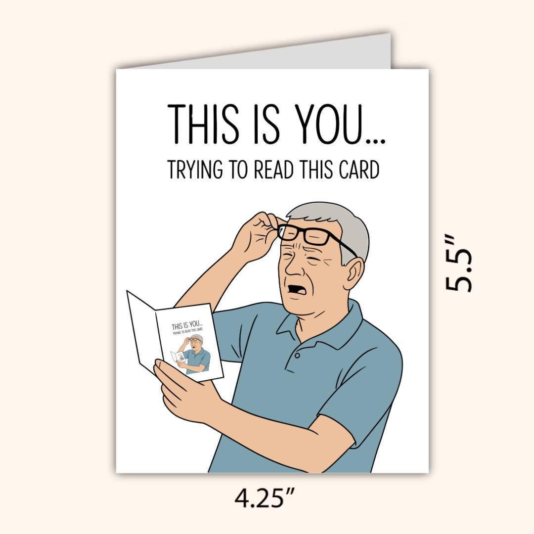 Funny Birthday Card for Dad: Relatable Joke Greeting Card - rude and funny Father’s Day card by Northern Wind Creative
