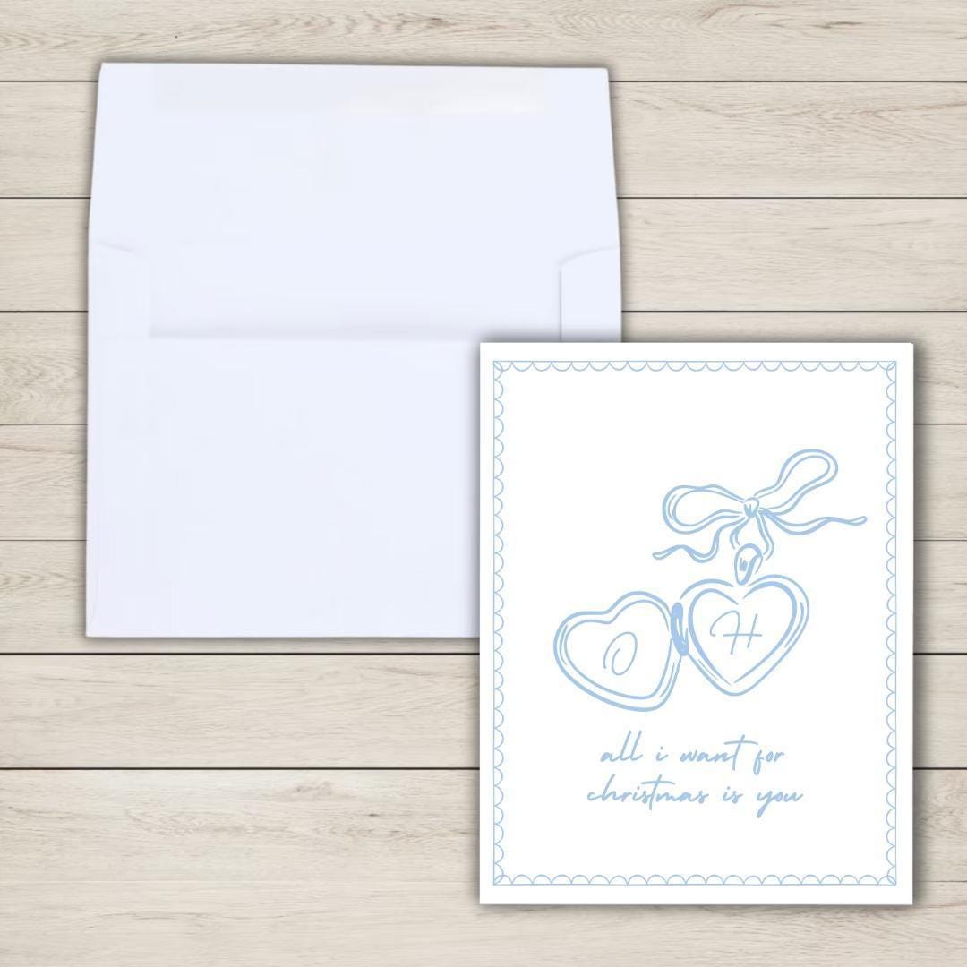 Personalized Christmas Card for Spouse - rude and funny Christmas card by Northern Wind Creative