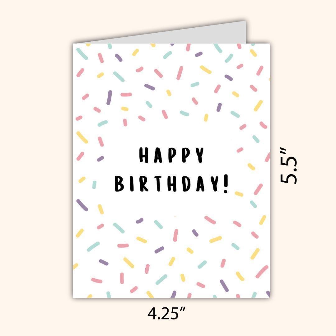 Confetti Birthday Card - rude and funny Father’s Day card by Northern Wind Creative