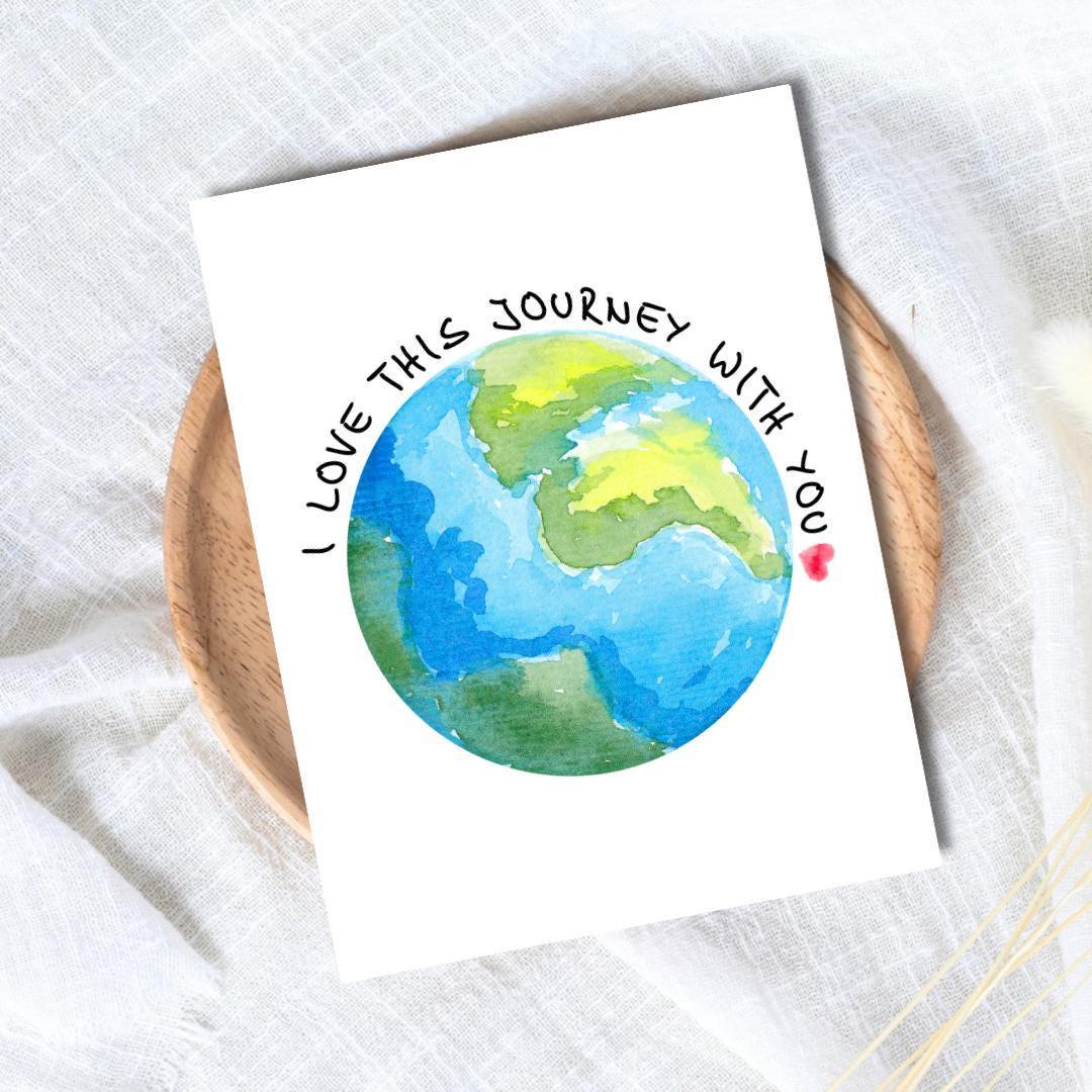 Adventure Love Card - rude and funny Valentine’s Day card by Northern Wind Creative