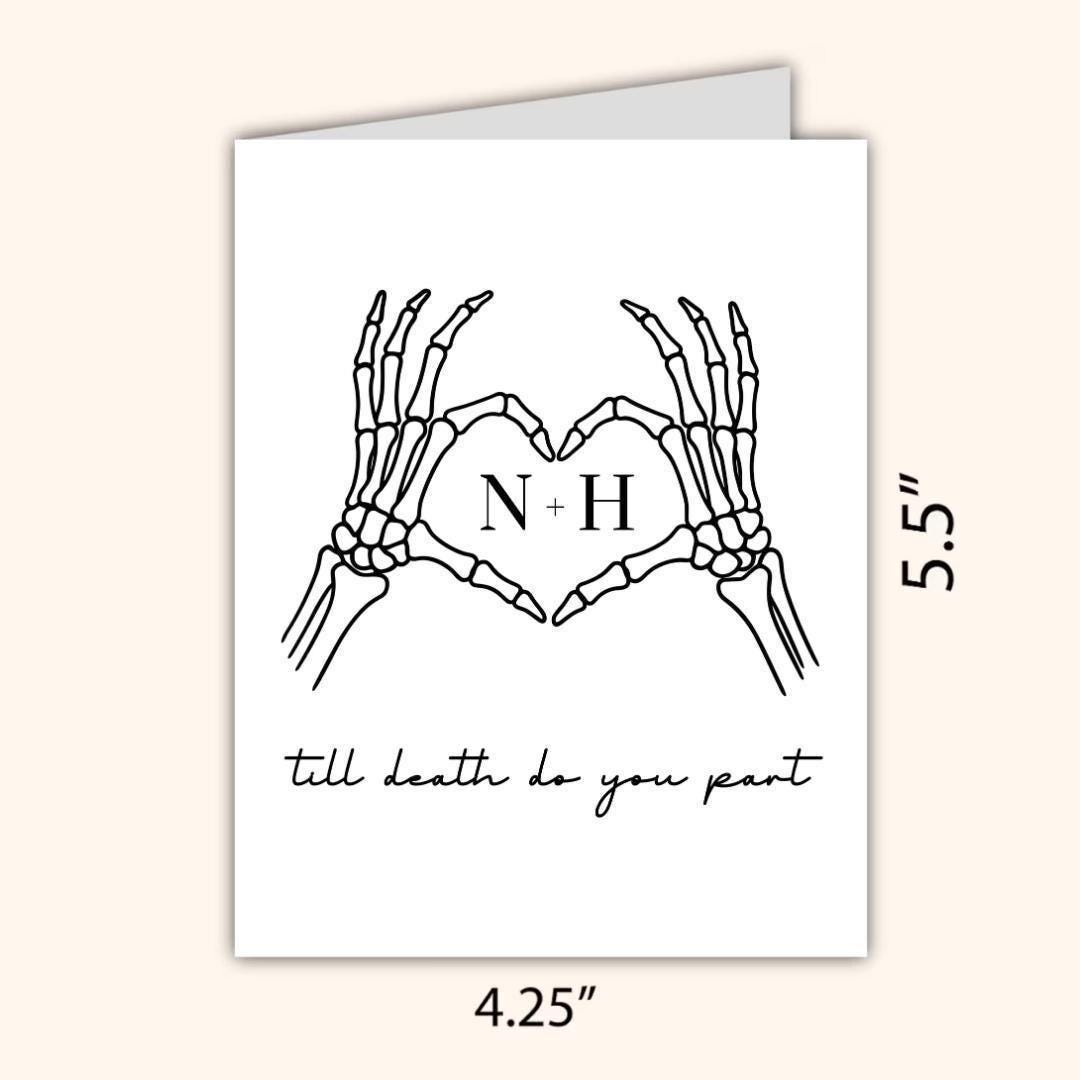 Personalized Wedding Card - rude and funny wedding card by Northern Wind Creative