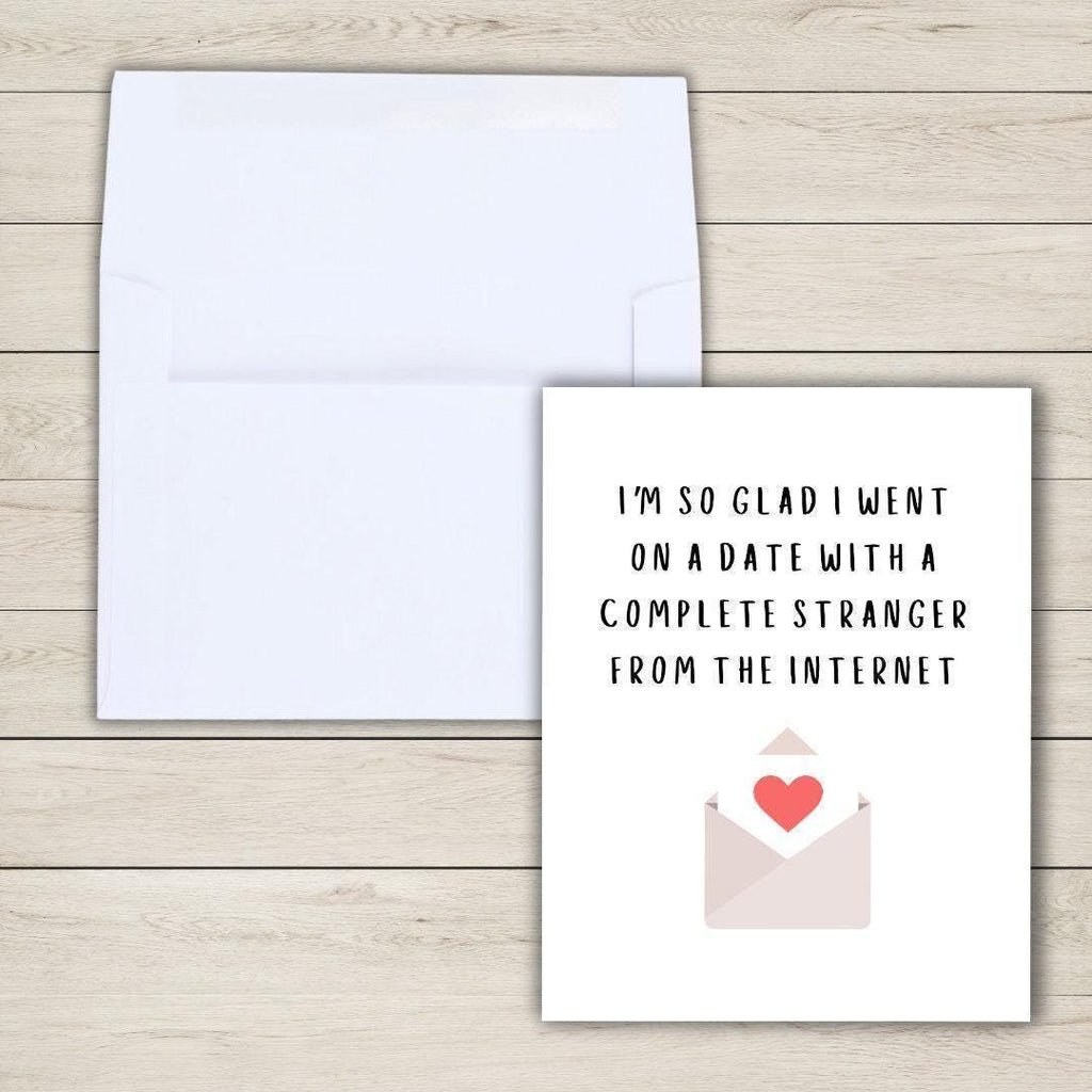 Funny Online Dating Card: Dating App Anniversary or Valentine's Day - rude and funny Valentine’s Day card by Northern Wind Creative