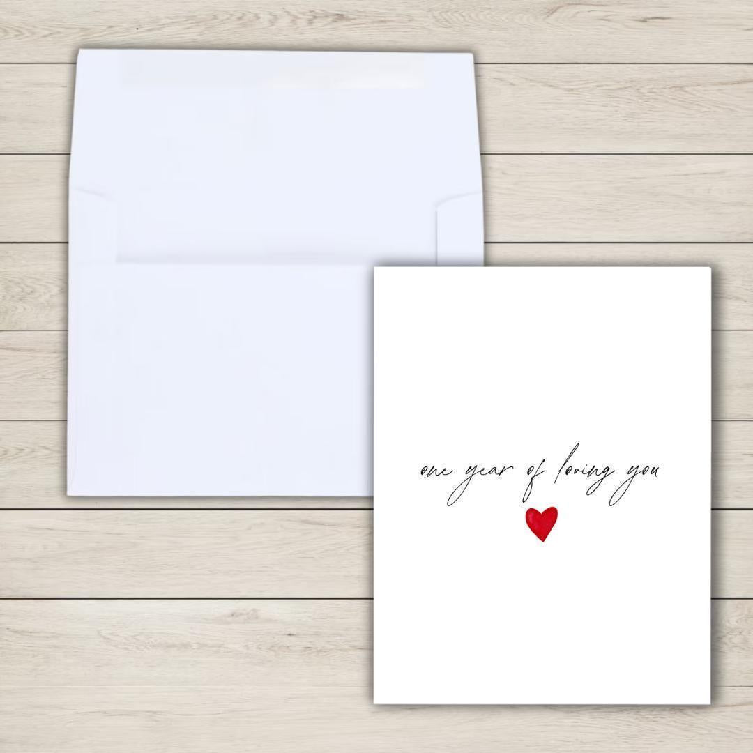 1st Anniversary Card: Original Design, Blank Inside - rude and funny anniversary card by Northern Wind Creative