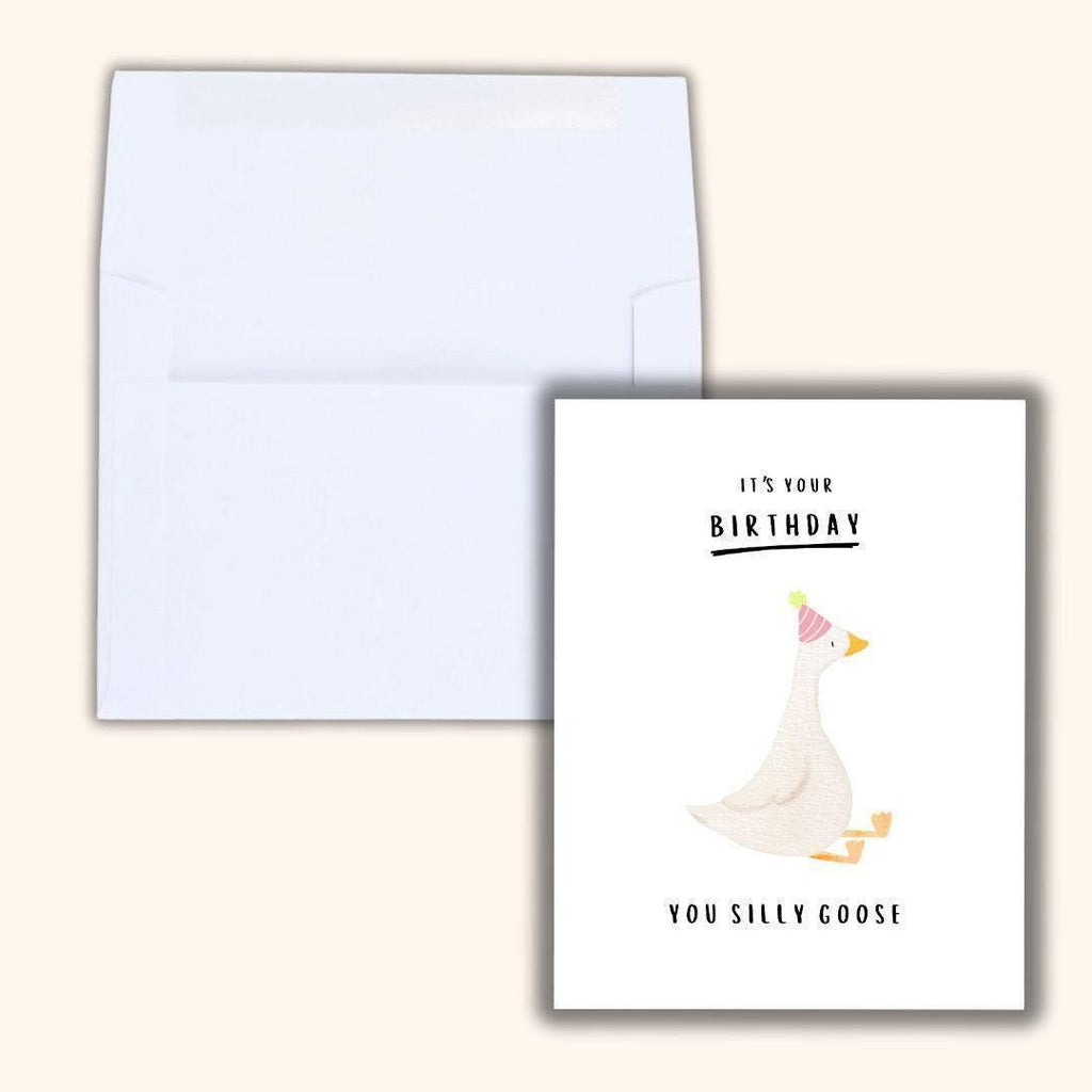 Silly Goose Birthday Card - rude and funny Father’s Day card by Northern Wind Creative