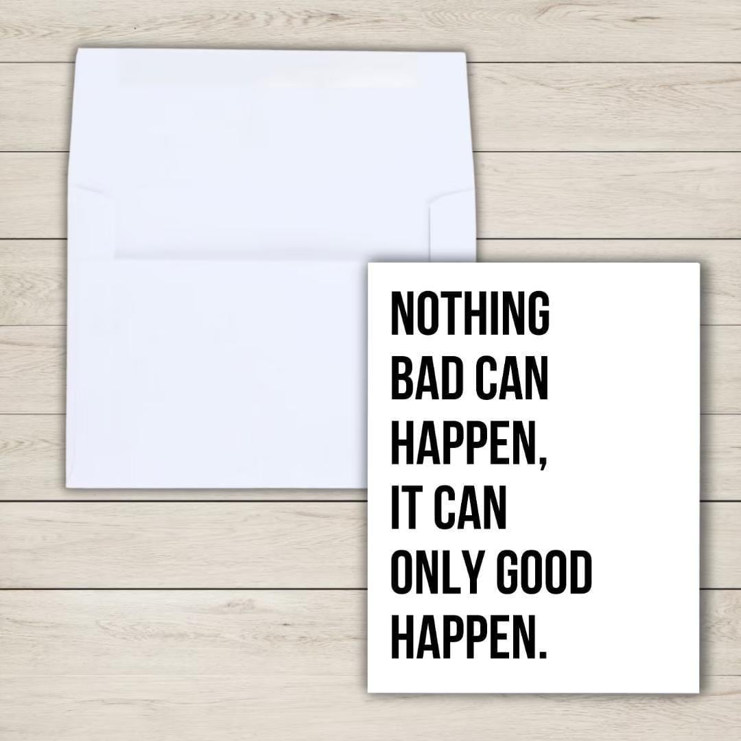 Funny Trump Congratulations Card: Nothing Bad Can Happen - rude and funny greeting card by Northern Wind Creative