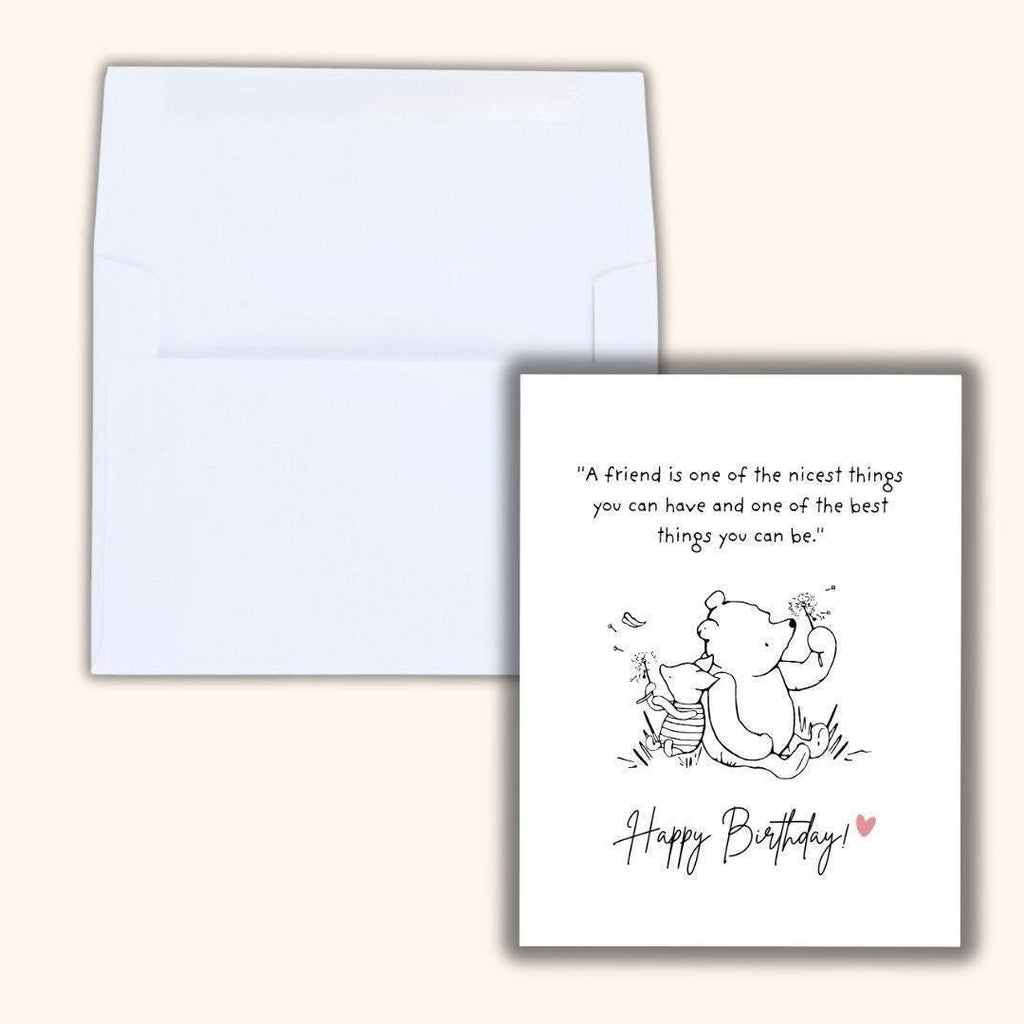 Winnie the Pooh Birthday Card - rude and funny birthday card by Northern Wind Creative