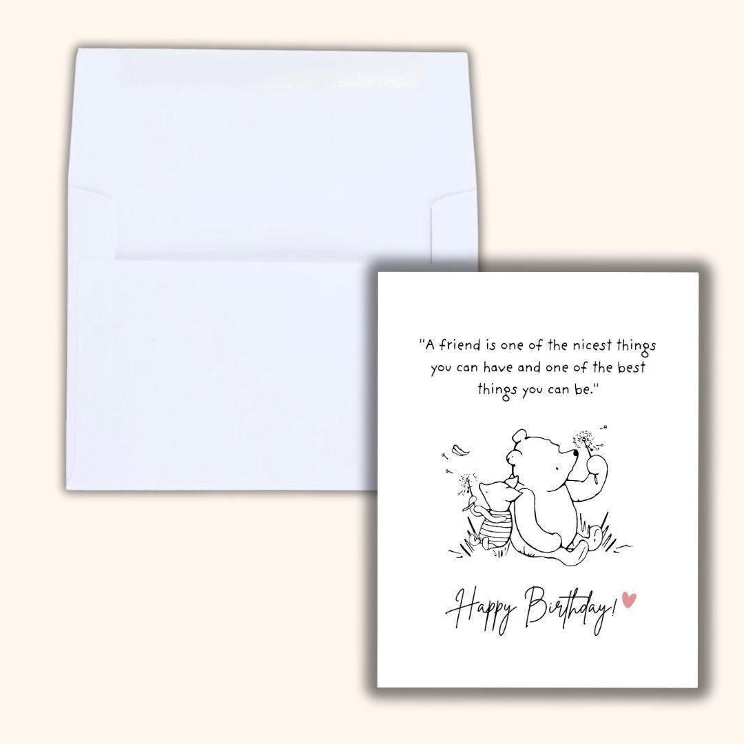 Winnie the Pooh Birthday Card - rude and funny birthday card by Northern Wind Creative