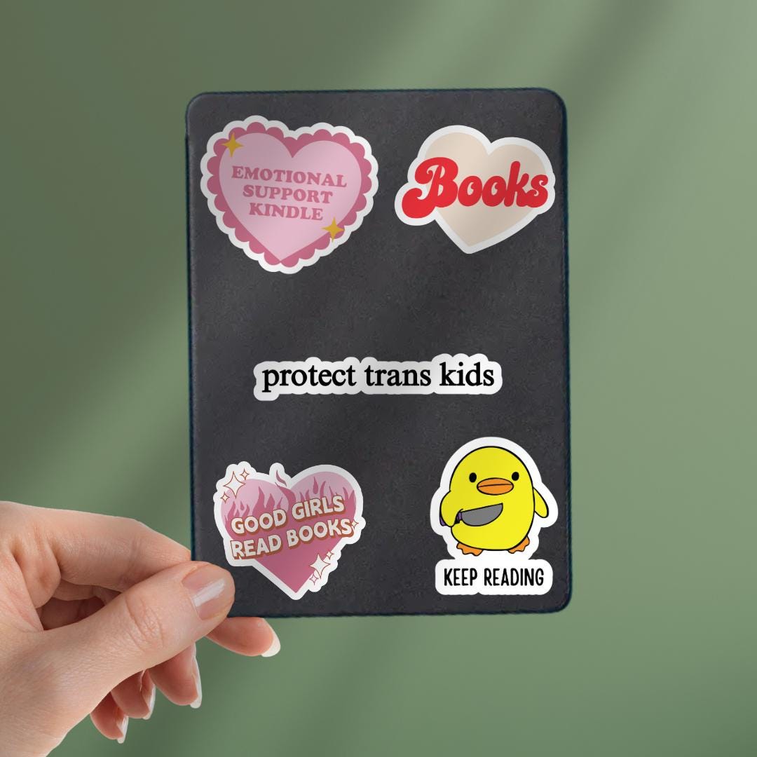 Protect Trans Kids Sticker: Feminist Trans Rights Vinyl Decal sticker by Magic & Meaning