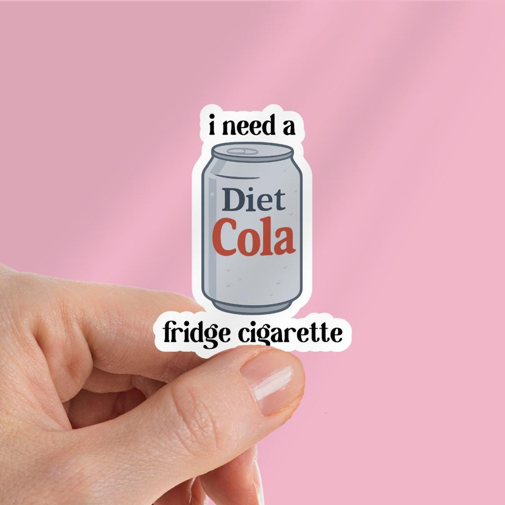 Diet Cola Fridge Cigarette Kindle Sticker: Stocking Stuffer For Reader sticker by Magic & Meaning
